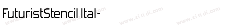 FuturistStencil Ital字体转换
